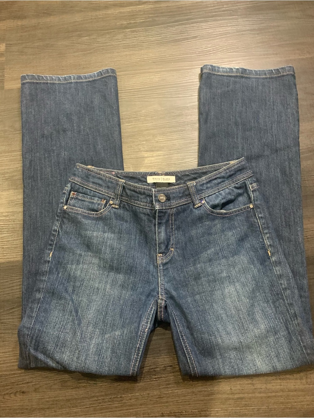 White House Black Market Women's Boot-Cut Blue Jeans